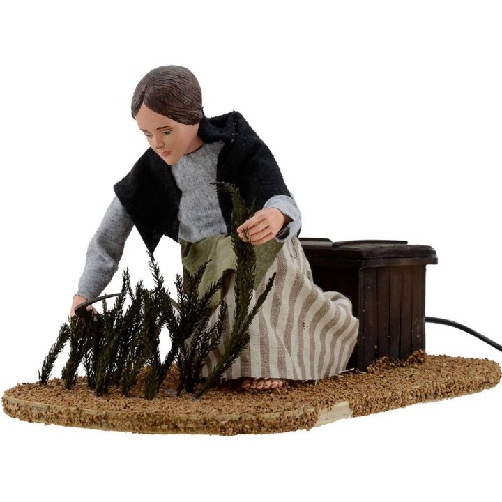 Campesina con hoz serie 30 cm en movimiento