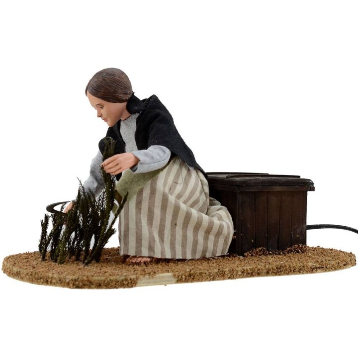 Campesina con hoz serie 30 cm en movimiento