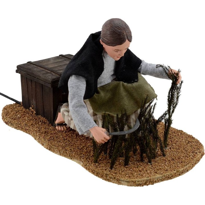 Campesina con hoz serie 30 cm en movimiento