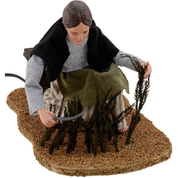 Campesina con hoz serie 30 cm en movimiento