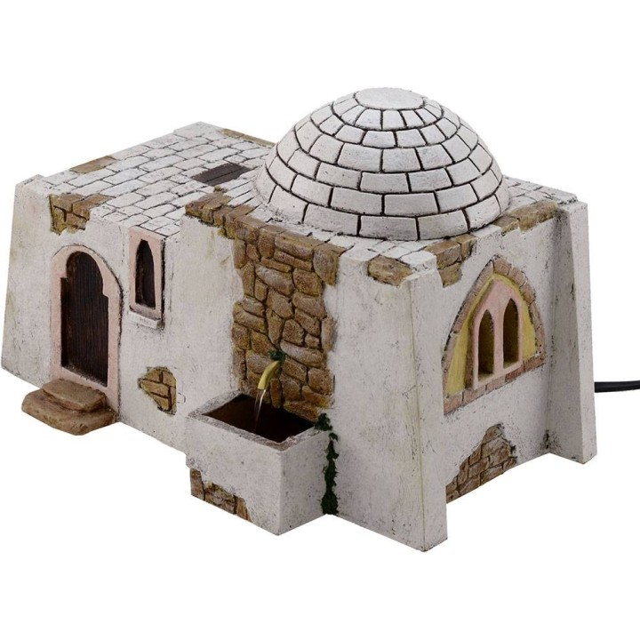 Casa árabe con fuente funcional de 25x18x16,5 cm h.