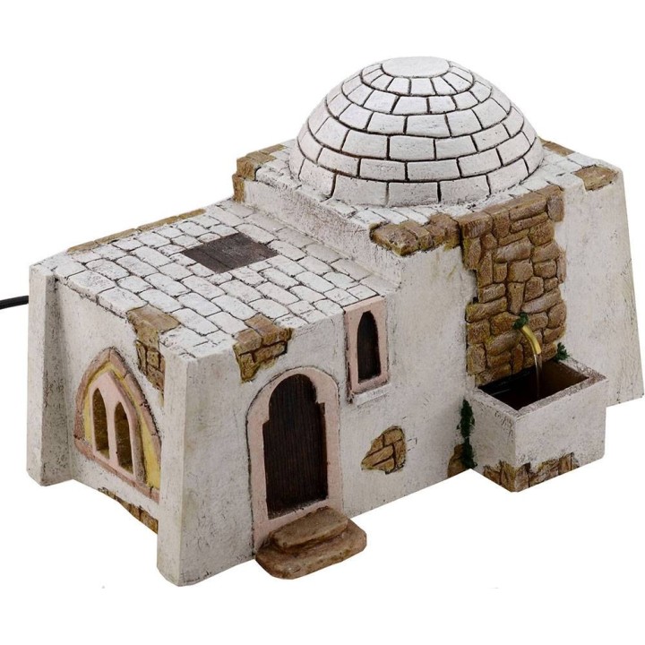Casa árabe con fuente funcional de 25x18x16,5 cm h.