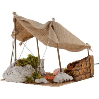 Tienda con luz cm 22x17x18 h.