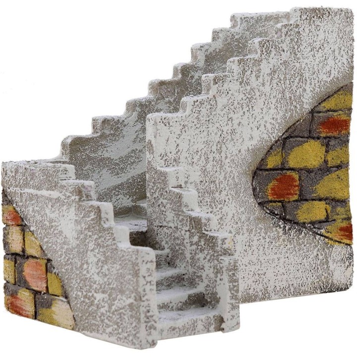 Scala ad angolo destro per presepe cm 23x17x14 h.