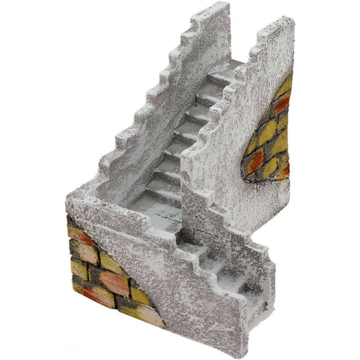 Scala ad angolo destro per presepe cm 23x17x14 h.