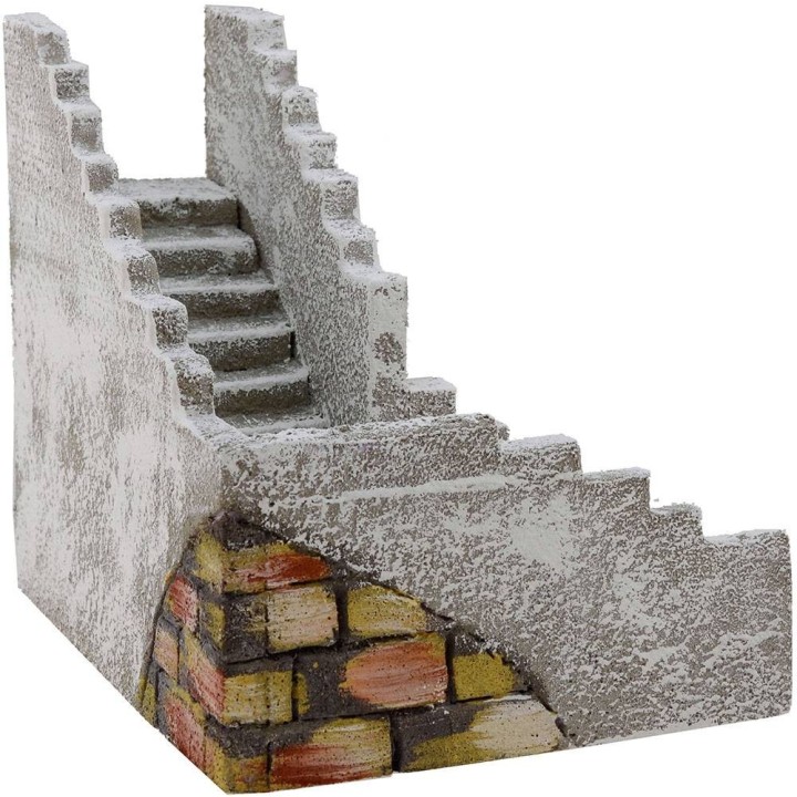 Scala ad angolo destro per presepe cm 23x17x14 h.