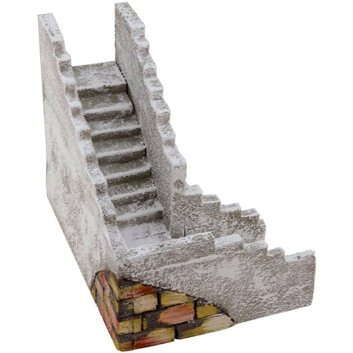 Scala ad angolo destro per presepe cm 23x17x14 h.