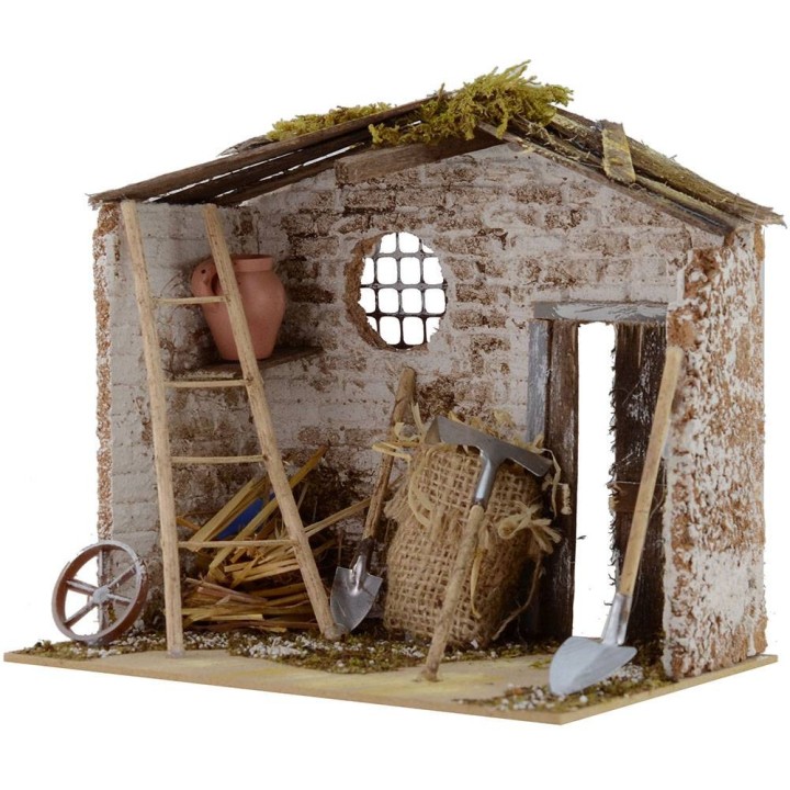Tool closet for presepe cm 20x14x18 h.