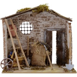 Ripostiglio attrezzi per presepe cm 20x14x18 h.
