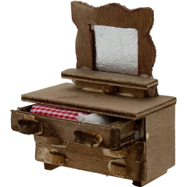 Cassettone con specchio cm 6,5x3x8 h.