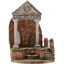Temple with fountain functioning cm 41x30x56 h.