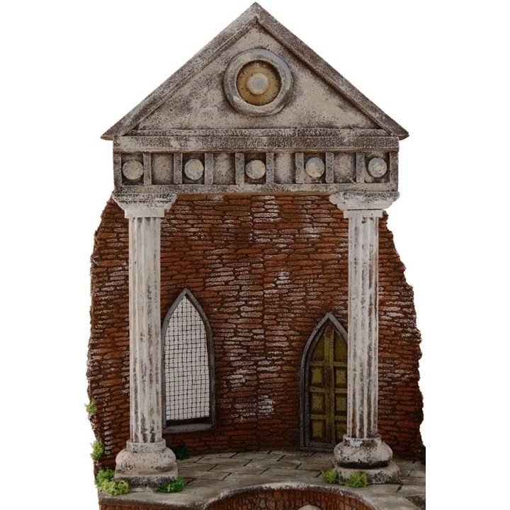 Temple with fountain functioning cm 41x30x56 h.