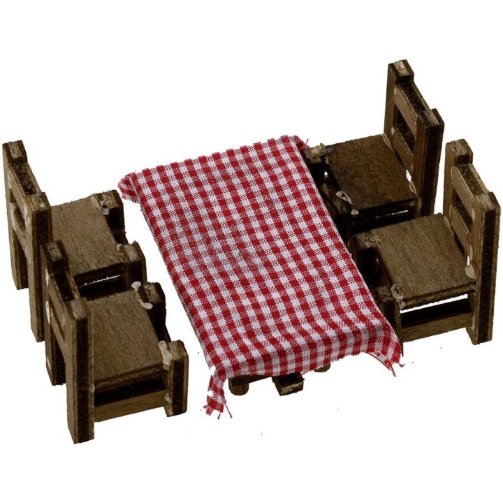 Wooden table cm 5,5x3, 4x2, 5 h. 