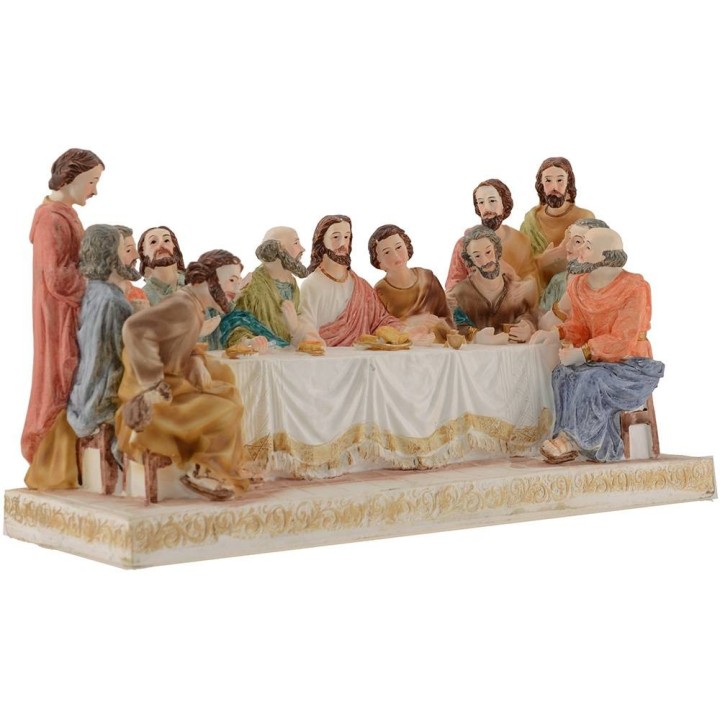 Ultima cena altezza con statue 13 cm - 27,8x9,5x15 h.