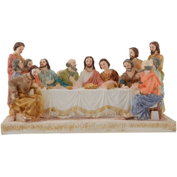 Ultima cena altezza con statue 13 cm - 27,8x9,5x15 h.