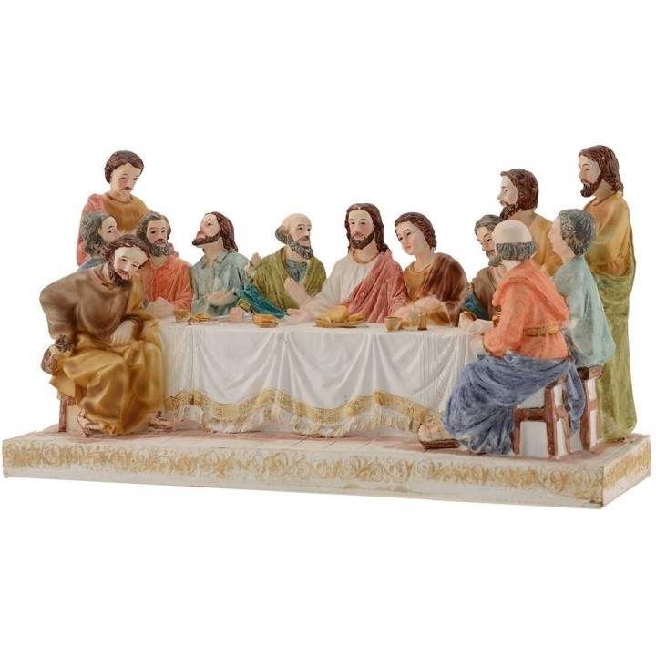 Ultima cena altezza con statue 13 cm - 27,8x9,5x15 h.