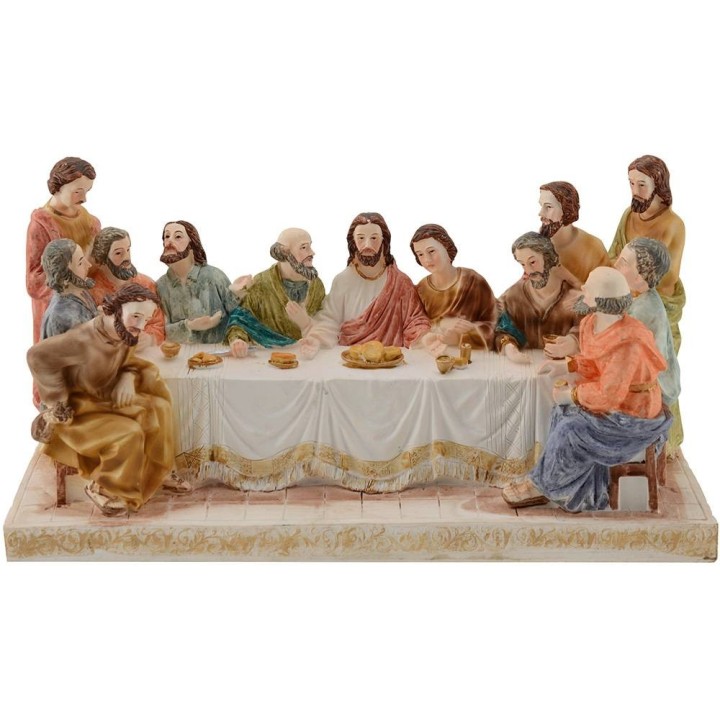 Ultima cena altezza con statue 13 cm - 27,8x9,5x15 h.
