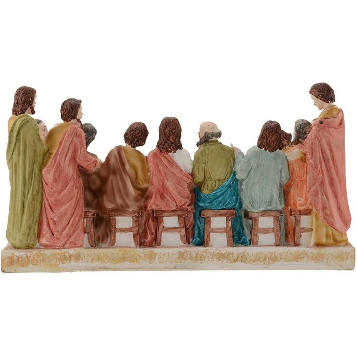 Última cena altura con estatuas 13 cm - 27,8x9,5x15 h.