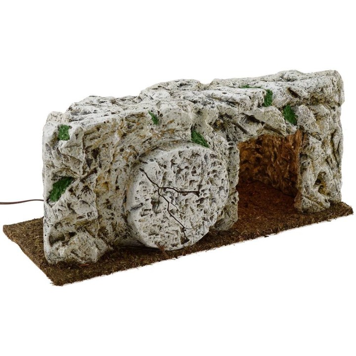 Sepolcro in resina illuminato cm 26x10x11 h Statue Pasquali