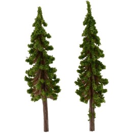 Set de 2 cipreses de 6,5 cm de altura.