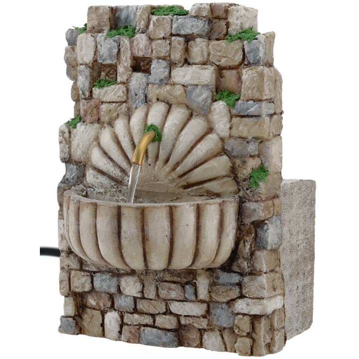 Fontana presepe a pensile in resina con pompa cm 10x6,5x14 h.
