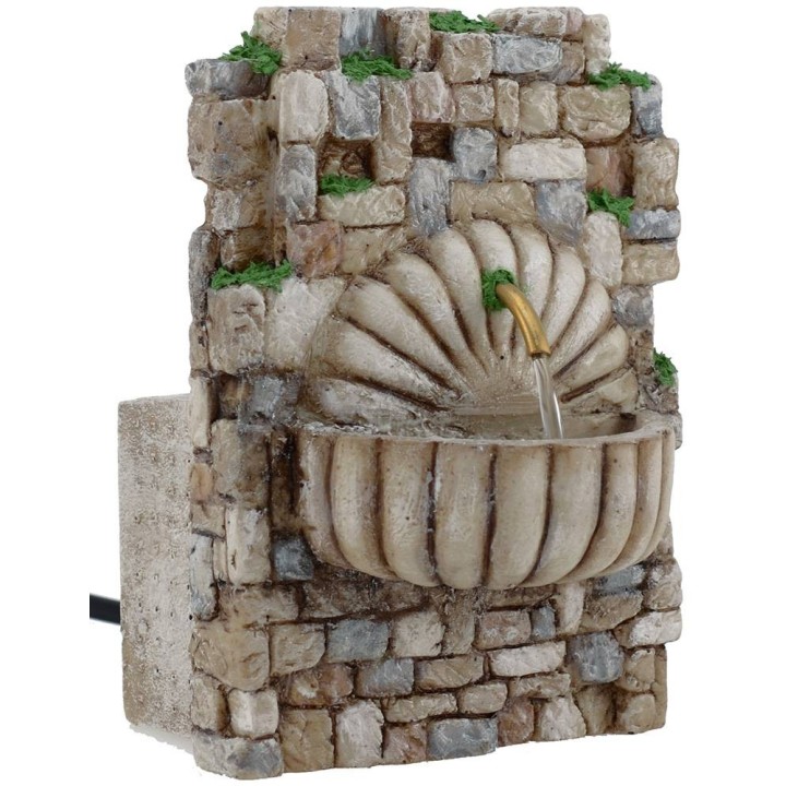 Fontana presepe a pensile in resina con pompa cm 10x6,5x14 h.