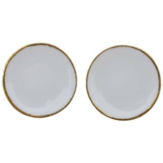 Set 2 piatti in ceramica ø 3 cm