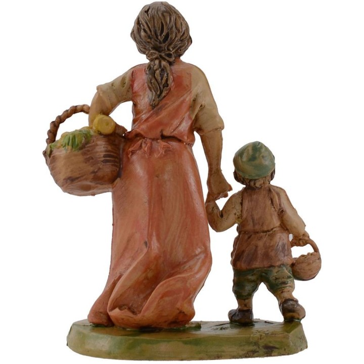 Mom with baby by hand 10 cm lux