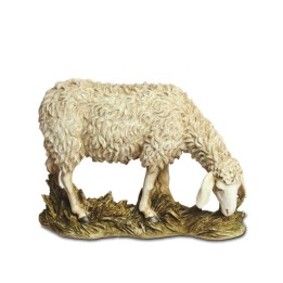Oveja con cabeza baja en resina Landi Moranduzzo para estatuas