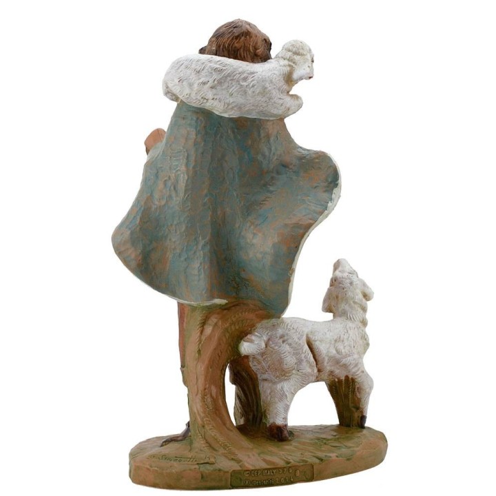 Pastore con pecora e agnellino serie 19 cm Fontanini