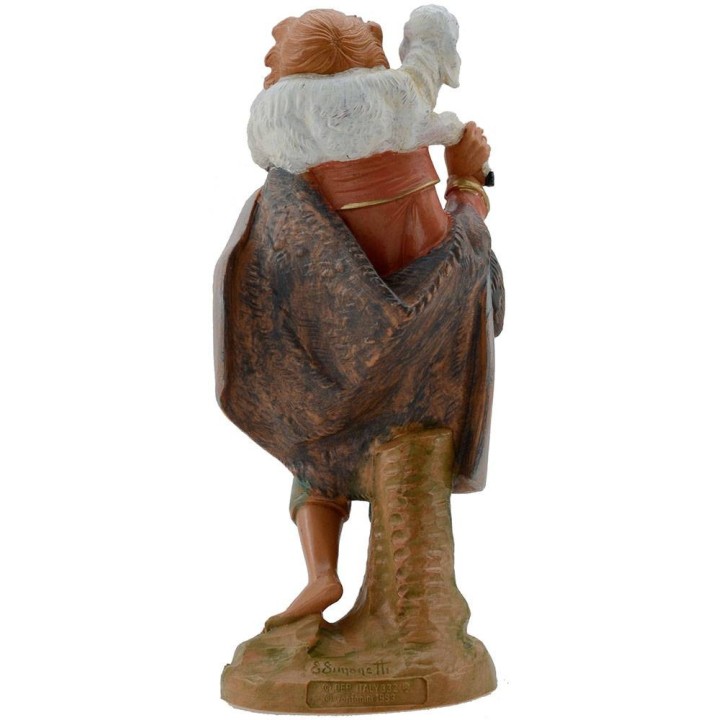 Pastor with lamb on the shoulders 19 cm Fontanini