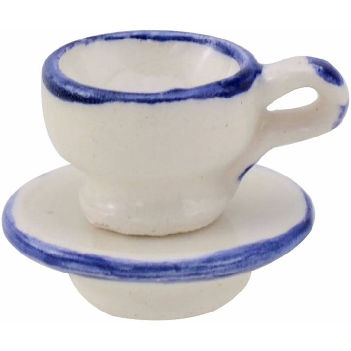 Set Cup and dish in porcelain