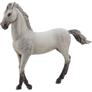 Cavallo bianco al passo in resina per statue da 30 cm