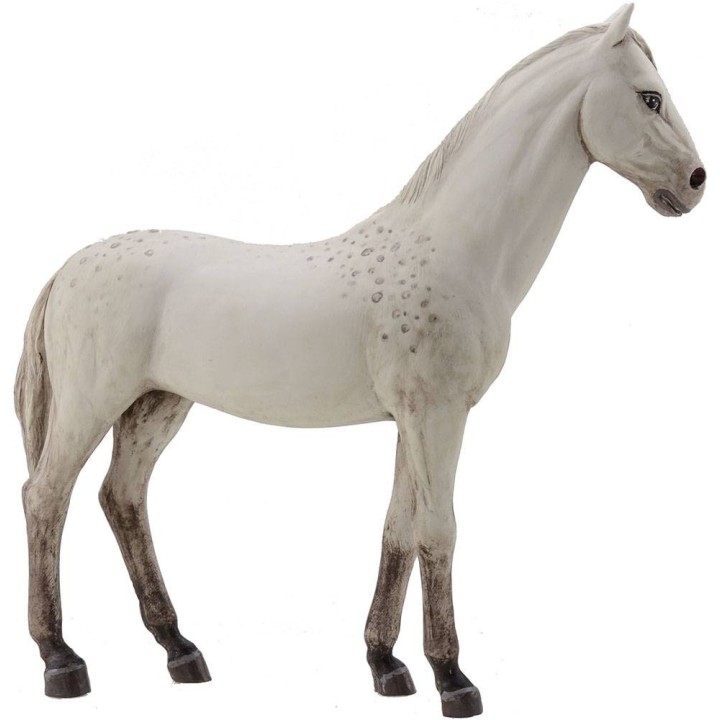Cavallo bianco in resina per statue da 30 cm