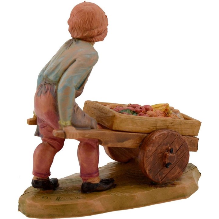 Child with series cart 12 cm Fontanini