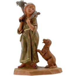 Joven pastor con perro serie 12 cm Fontanini