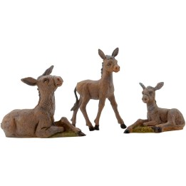 Familia de burros serie 12 cm Fontanini
