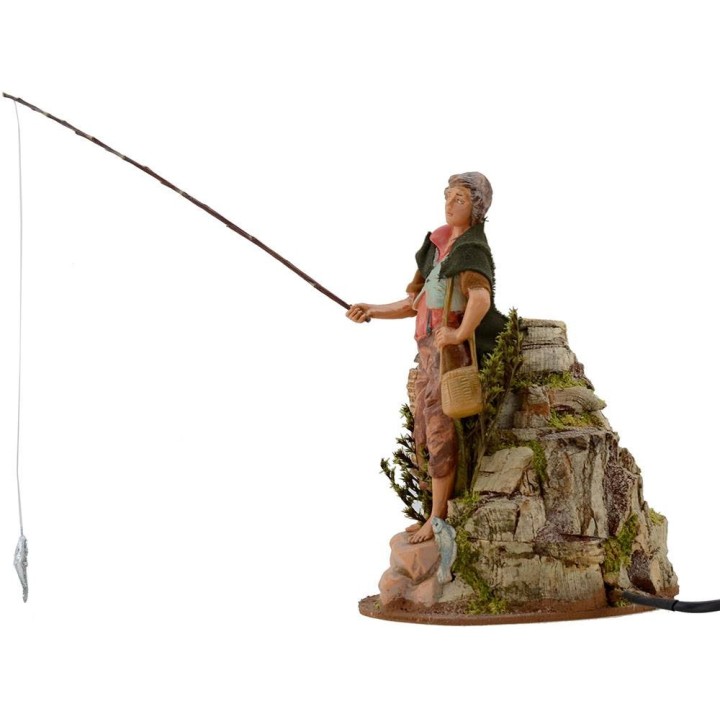 Pescador en movimiento 19 cm Fontanini