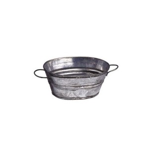 Tinozza ovale cm 3,5 in metallo