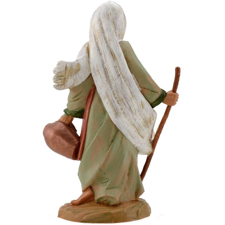 Mujer con bastón y ánfora 12 cm Fontanini