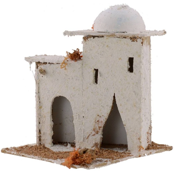 Casa Araba con cupola e porte ad arco 14x14x17,5 h. 