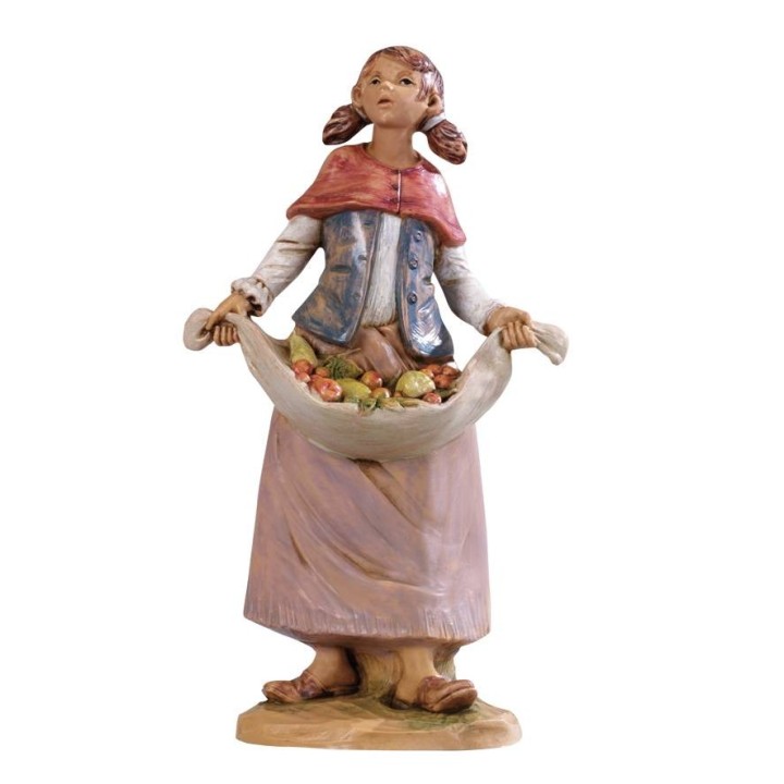 Maiden with fruit series 19 cm Fontanini