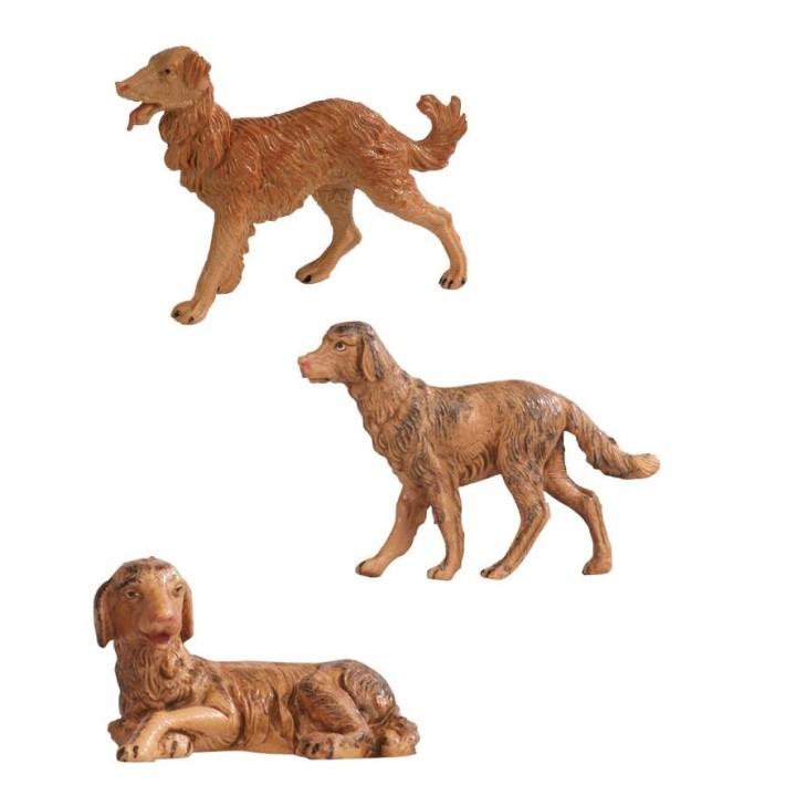 Set tre cani per presepe serie 12 cm Fontanini