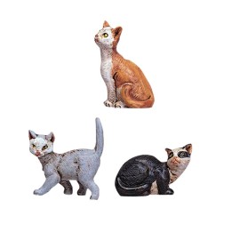 Conjunto de tres gatos serie 12 cm Fontanini
