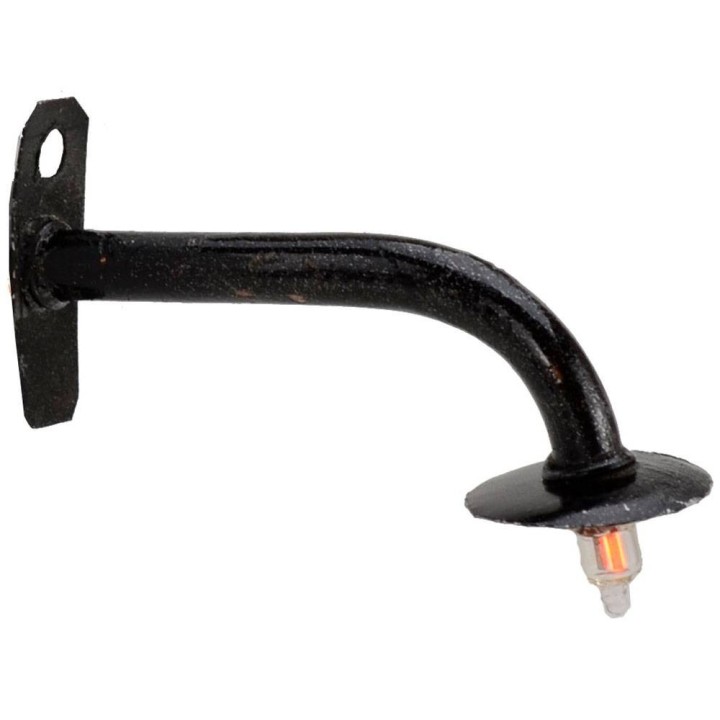 Farol de pared con plato de 5 cm para belén con luz 220V.