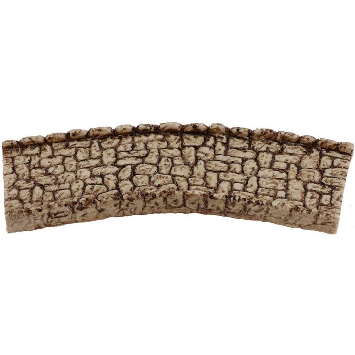 Curved road for presepe cm 15x4, 8 in resin