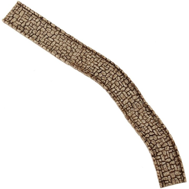 Curved road for presepe cm 15x4, 8 in resin