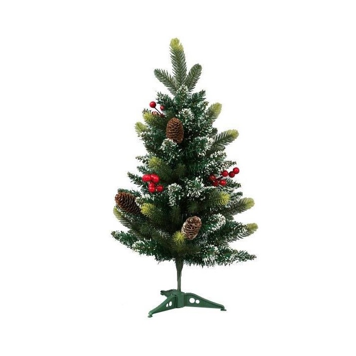 Christmas tree grafted 60 cm with red berries and pigne
