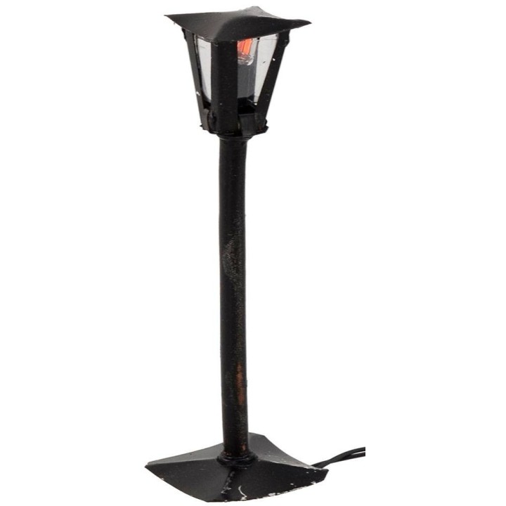 Lampione da strada h.11 cm con luce 220V. 