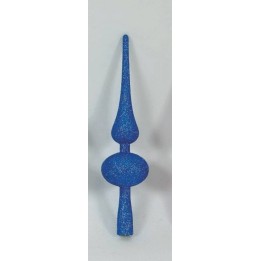 Punta de árbol de 28 cm azul brillante
